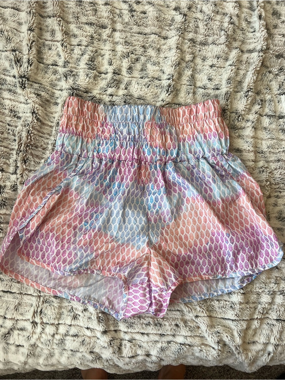 FP Movement by Free People Pastel Multicolor High Waist Shorts